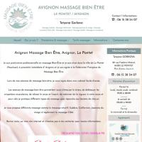 Création du site internet : www.avignonmassagebienetre.com