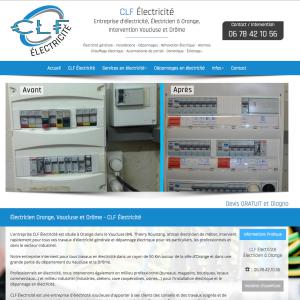 Création du site internet www.clf-electricite.com