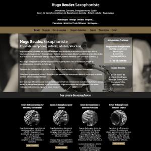 Création du site internet Hugo Beudez Saxophoniste