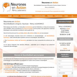 Création du site internet www.neurones-en-action.fr