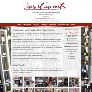 Création du site internet www.vins-et-un-mets.fr