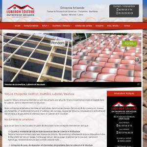 Création du site internet www.luberon-toiture.fr