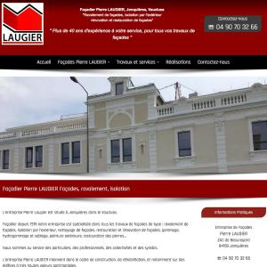 Création du site internet www.laugier-pierre-facades.fr