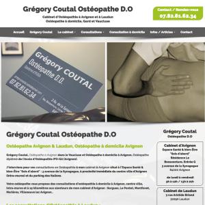 Création du site internet : www.osteopathe-gregory-coutal.fr