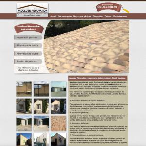 Création du site internet www.vaucluse-renovation.com